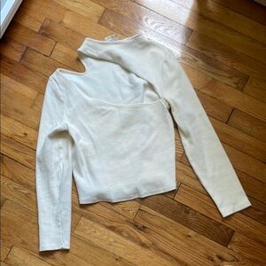 Anthropologie Cream Women's Top